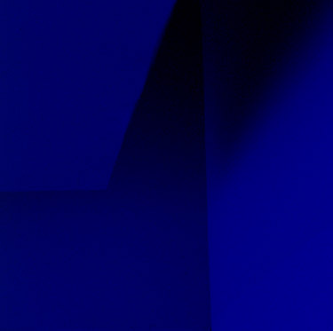 blue room, installation by Claudia Westermann